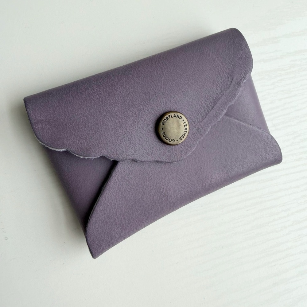 Portland Leather Goods - Mini Daisy Wallet - Lavender Purple